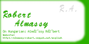 robert almassy business card